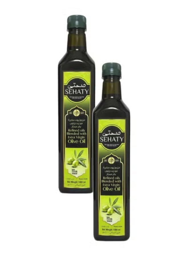 Sehaty Olive Oil Blend Twin Pack (2 × 1L) – Value Bundle for Cooking & Salads - Image 1
